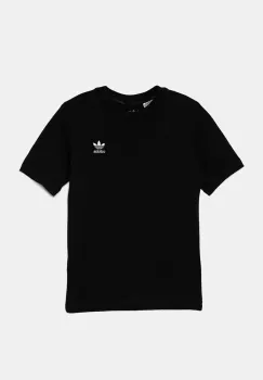 adidas Originals tricou de bumbac pentru copii TEE culoarea negru, neted, IW3495 imagine