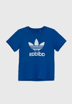 adidas Originals tricou de bumbac pentru copii TREFOIL TEE cu imprimeu, IY7425 imagine