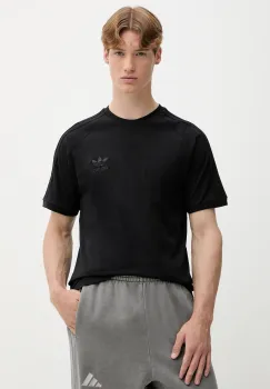 adidas Originals tricou din bumbac 3-Stripes culoarea negru, uni, JY1372 imagine