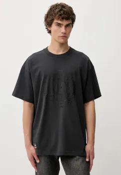 adidas Originals tricou din bumbac All Black culoarea gri, cu imprimeu, KG4650 imagine