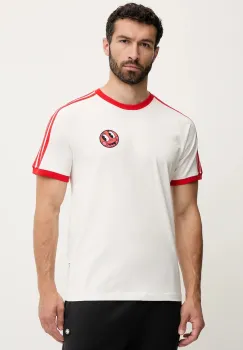 adidas Originals tricou din bumbac Cali Tee culoarea alb, cu imprimeu, JD0716 imagine