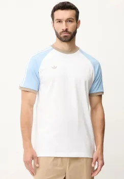 adidas Originals tricou din bumbac Cali Tee culoarea alb, cu imprimeu, KC4960 imagine