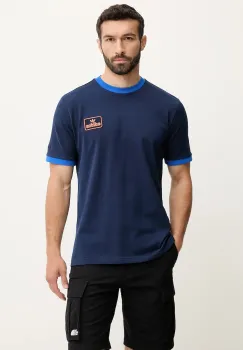 adidas Originals tricou din bumbac Contrast Tee culoarea bleumarin, cu imprimeu, JC8383 imagine