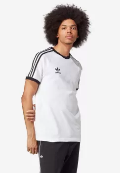 adidas Originals tricou din bumbac culoarea alb, modelator imagine