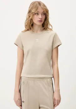 adidas Originals tricou din bumbac culoarea bej, KD1352 imagine