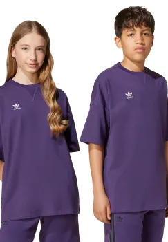 adidas Originals tricou din bumbac culoarea violet, cu imprimeu, JX2761 imagine