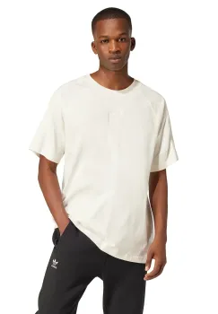 adidas Originals tricou din bumbac Essential barbati, culoarea alb, uni, JD3278 imagine