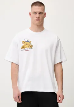 adidas Originals tricou din bumbac Graphic Os Ss T culoarea alb, cu imprimeu, JW0158 imagine