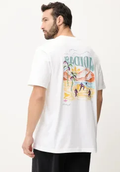 adidas Originals tricou din bumbac Graphic Tee culoarea alb, cu imprimeu, KC4956 imagine