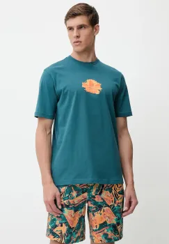 adidas Originals tricou din bumbac Graphic Tee culoarea turcoaz, cu imprimeu, KC4940 imagine