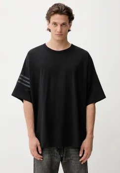 adidas Originals tricou din bumbac Neu C Tee culoarea negru, uni, HZ3700 imagine
