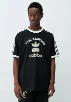 adidas Originals tricou din bumbac OG Dept Tee culoarea negru, cu imprimeu, KD6265 imagine