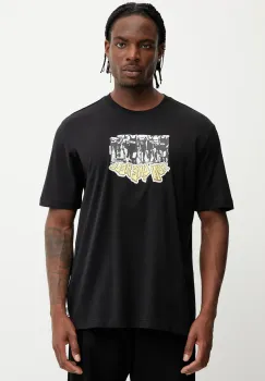 adidas Originals tricou din bumbac Q12 TS Crowd culoarea negru, cu imprimeu, JP4496 imagine
