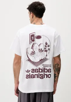 adidas Originals tricou din bumbac Sofa culoarea alb, cu imprimeu, KY2928 imagine