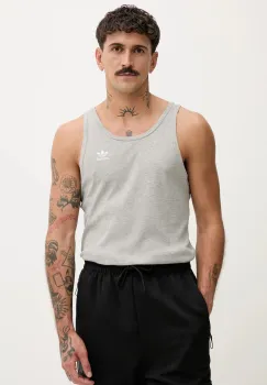 adidas Originals tricou Essentials culoarea gri, JV7669 imagine