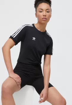 adidas Originals tricou femei, culoarea negru imagine