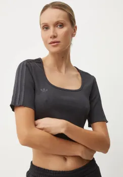 adidas Originals tricou Femme Galore Baby Tee femei, culoarea negru, JN3013 imagine