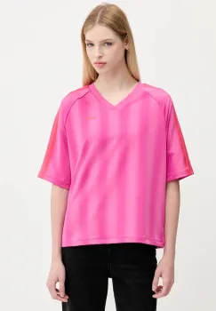 adidas Originals tricou Linear Tee culoarea violet, JW6021 imagine