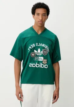adidas Originals tricou OG Dept Jersey culoarea verde, cu imprimeu, KD6251 imagine