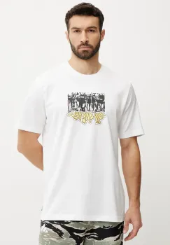 adidas Originals tricou Q12 TS Crowd barbati, culoarea alb, cu imprimeu, JP2668 imagine