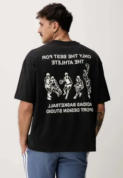 adidas Originals tricou Sport Design GFX culoarea negru, cu imprimeu, JW6646 imagine