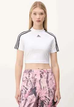 adidas Originals tricou Teamgeist culoarea alb, cu turtleneck, JZ8279 imagine