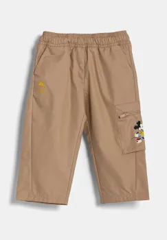 adidas pantaloni copii culoarea bej, cu imprimeu, JD4553 imagine