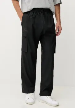 adidas pantaloni culoarea negru, cu fason cargo, KE4390 imagine