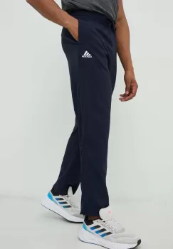 Adidas pantaloni de antrenament Stanford barbati, culoarea albastru marin, cu imprimeu imagine