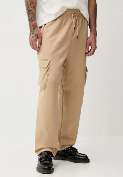 adidas pantaloni de trening adidas x Z.N.E culoarea bej, cu imprimeu, JW4758 imagine