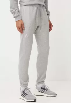 adidas pantaloni de trening All SZN culoarea gri, melanj, IY4148 imagine