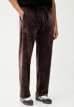 adidas pantaloni de trening All Szn Luxe culoarea maro, uni, JL6571 imagine