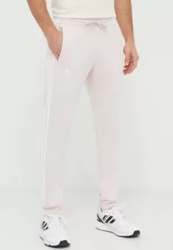 adidas pantaloni de trening culoarea roz, cu imprimeu imagine