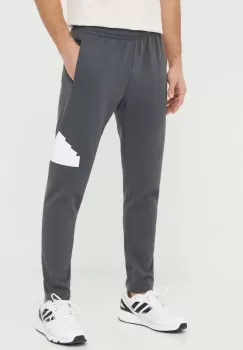 adidas pantaloni de trening culoarea verde, cu imprimeu imagine