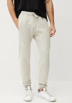 adidas pantaloni de trening din bumbac ALL SZN barbati, culoarea bej, uni, JI6390 imagine