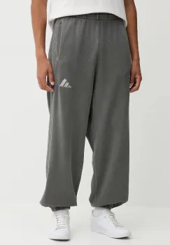 adidas pantaloni de trening din bumbac All SZN culoarea gri, uni, JL6524 imagine