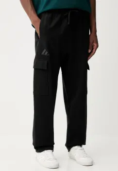 adidas pantaloni de trening din bumbac All SZN culoarea negru, uni, JN0580 imagine