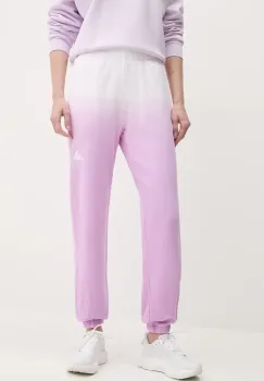 adidas pantaloni de trening din bumbac ALL SZN Dip Dye culoarea violet, cu imprimeu, JJ4586 imagine