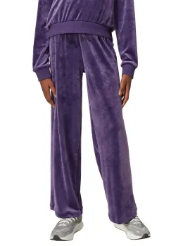 adidas pantaloni de trening din velur pentru copii culoarea violet, uni, JW2440 imagine