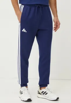 adidas pantaloni de trening Essentials culoarea albastru marin, cu imprimeu, JD1859 imagine
