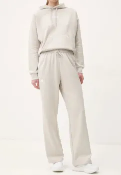 adidas pantaloni de trening Essentials culoarea bej, modelator, JW9215 imagine