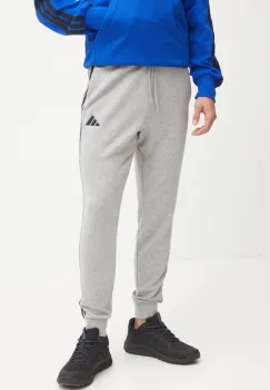 adidas pantaloni de trening Essentials culoarea gri, melanj, JE6346 imagine
