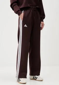 adidas pantaloni de trening Essentials culoarea maro, cu imprimeu, JY3091 imagine