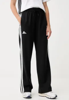 adidas pantaloni de trening Essentials culoarea negru, cu imprimeu, JW7182 imagine