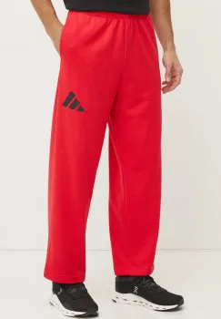 adidas pantaloni de trening Essentials culoarea rosu, neted, JF3601 imagine