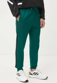 adidas pantaloni de trening Essentials culoarea verde, cu imprimeu, JD1860 imagine
