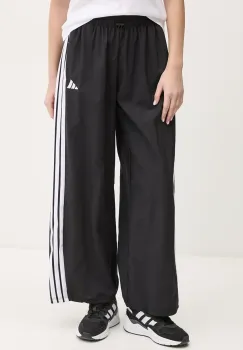 adidas pantaloni de trening Essentials femei, culoarea negru, cu imprimeu, JE1306 imagine