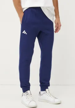adidas pantaloni de trening Feelcozy culoarea albastru marin, neted, JE3814 imagine