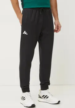 adidas pantaloni de trening Feelcozy culoarea negru, neted, JE3815 imagine