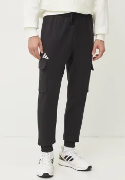 adidas pantaloni de trening Feelcozy culoarea negru, neted, JE3820 imagine
